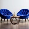 The Sapphire Tufted Velvet Chair - Image 2