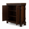 Regal Carved Wood Storage Cabinet - Image 2