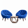 The Sapphire Tufted Velvet Chair