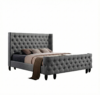The Cambridge Tufted Wingback Bed