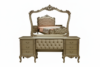 Opulent Champagne Gold Tufted Bedroom Suite - Image 2