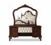 Royal Espresso Tufted Cream Bedroom Suite - Image 2