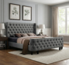The Cambridge Tufted Wingback Bed - Image 2