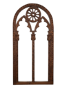 Hand-Carved Gothic Cathedral Mirror