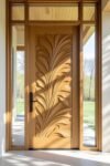 Artisan Floral Carved Entryway - Image 2