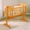 The "Little Dreamer" Solid Wood Swinging Cradle - Image 2