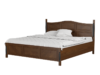 Dark Walnut Chevron Panel Solid Wood Bedroom Set - Image 4