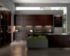 Industrial Chic Kitchen: Dark Wood, Concrete Textures, and Integrated Greenery - Image 3