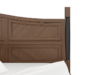 Dark Walnut Chevron Panel Solid Wood Bedroom Set - Image 3